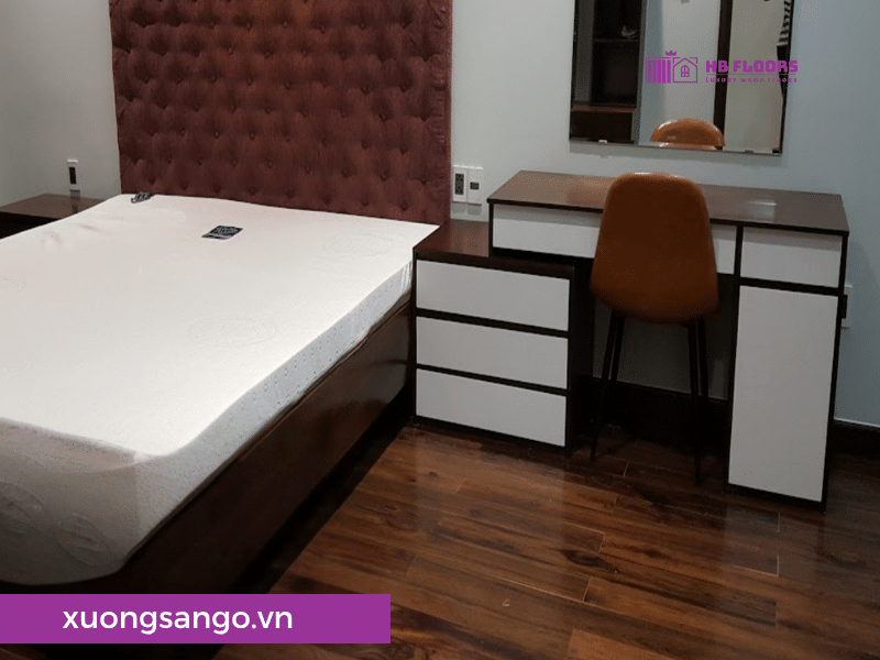 Sàn gỗ tự nhiên Chiu Liu cho không gian phòng ngủ