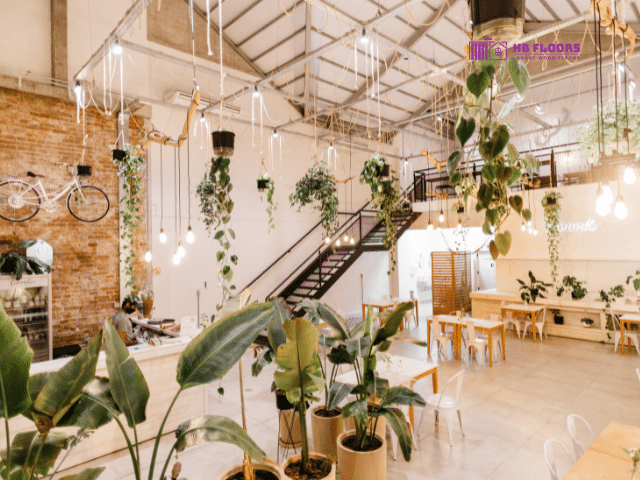 Sàn gỗ Sồi tự nhiên cho quán cafe