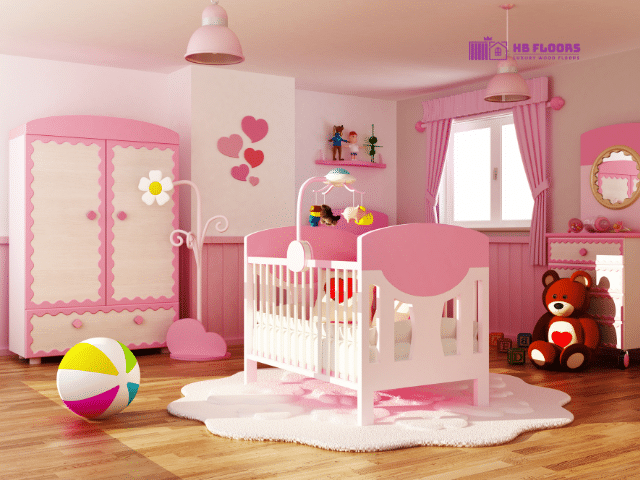 Sàn gỗ tự nhiên Gõ Đỏ cho phòng ngủ trẻ em