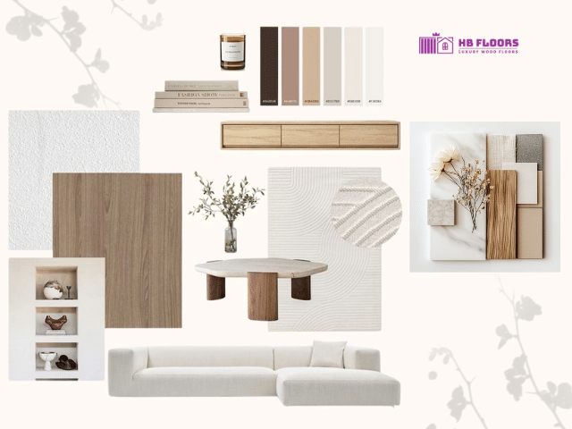 Gợi ý phối màu sàn gỗ với không gian nội thất haì hòa