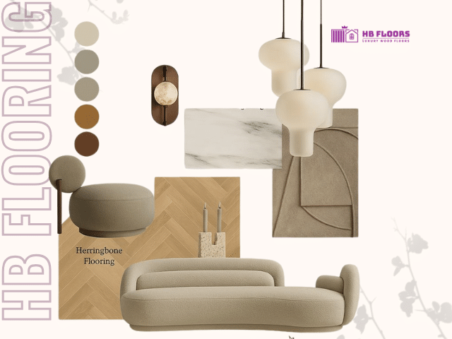 Gợi ý phối màu sàn gỗ với không gian nội thất phòng khách
