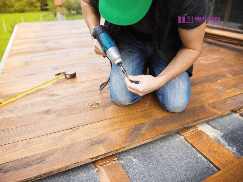 Thi công và bảo trì sàn gỗ tự nhiên ngoài trời