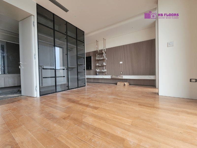 Sàn gỗ Sồi tự nhiên có tính thẩm mỹ cao và độ bền lâu dài