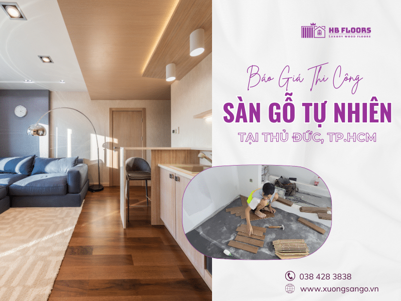 Banner thi cong tron goi san go tu nhien tai thu duc