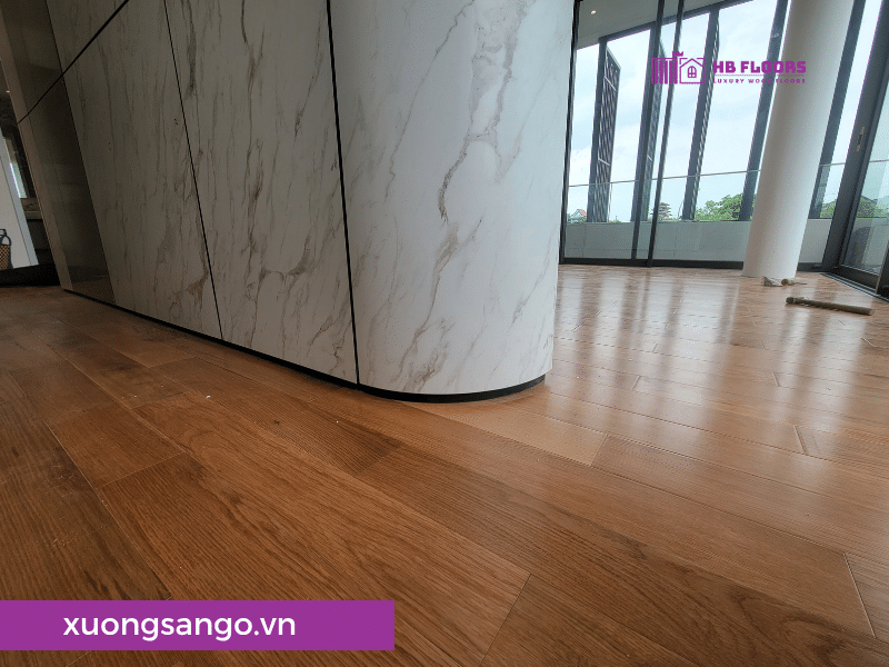Báo Giá Lắp Đặt Thi Công Sàn Gỗ Tự Nhiên Tại Hóc Môn, TP.HCM 11 Hoàn thiện dự án sàn gỗ sồi tại Hóc Môn