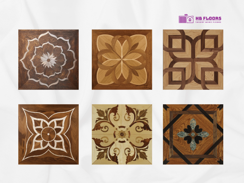 Sàn gỗ hoa thị (Rosette Pattern)