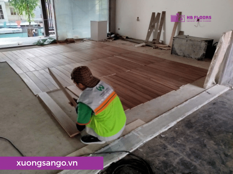 lắp đặt sàn gỗ tự nhiên tại Tân Phú