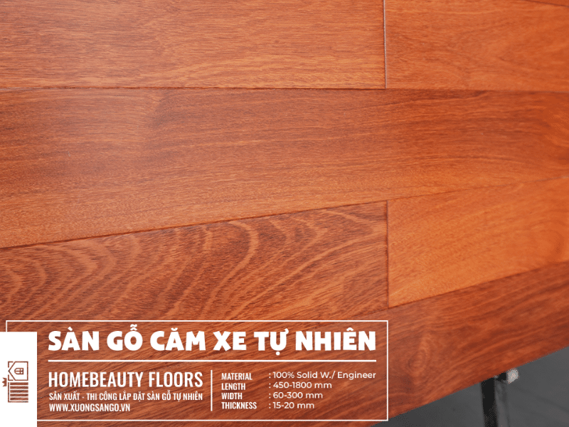 Tổng quan về sàn gỗ căm xe